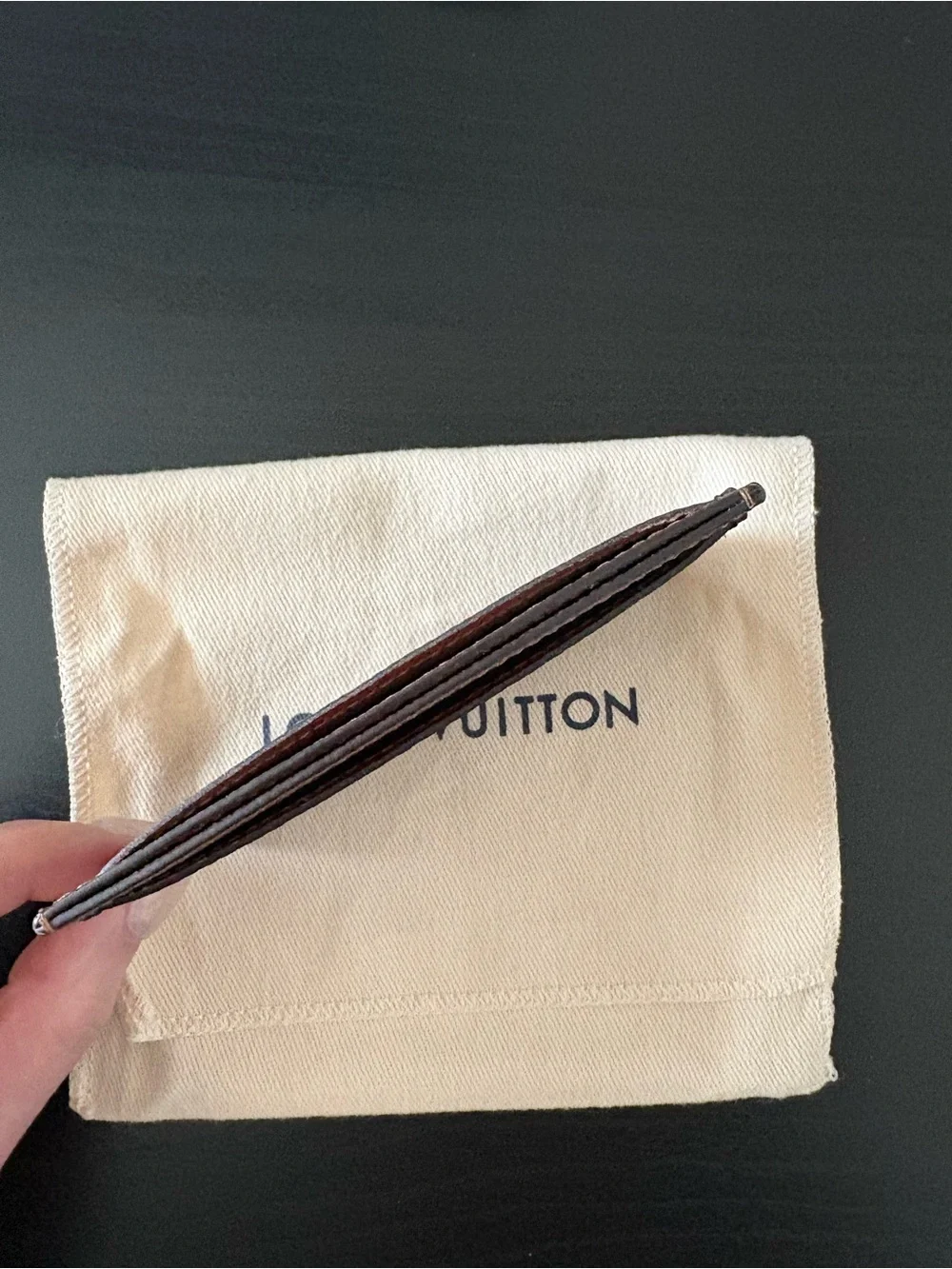 100% Authentic Louis Vuitton Monogram Canvas Card Holder
